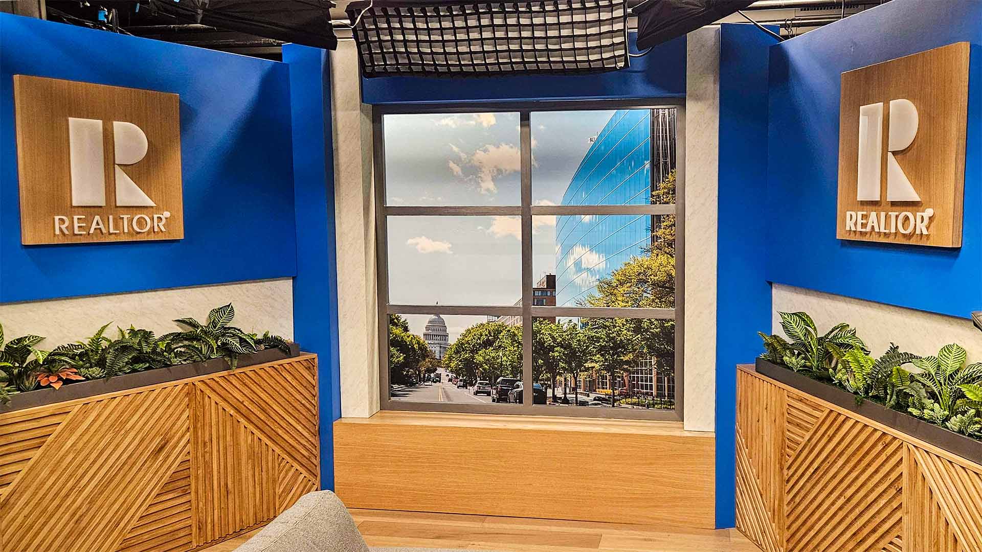 National Association of Realtors broadcast studio fabrication Washington DC EventPro