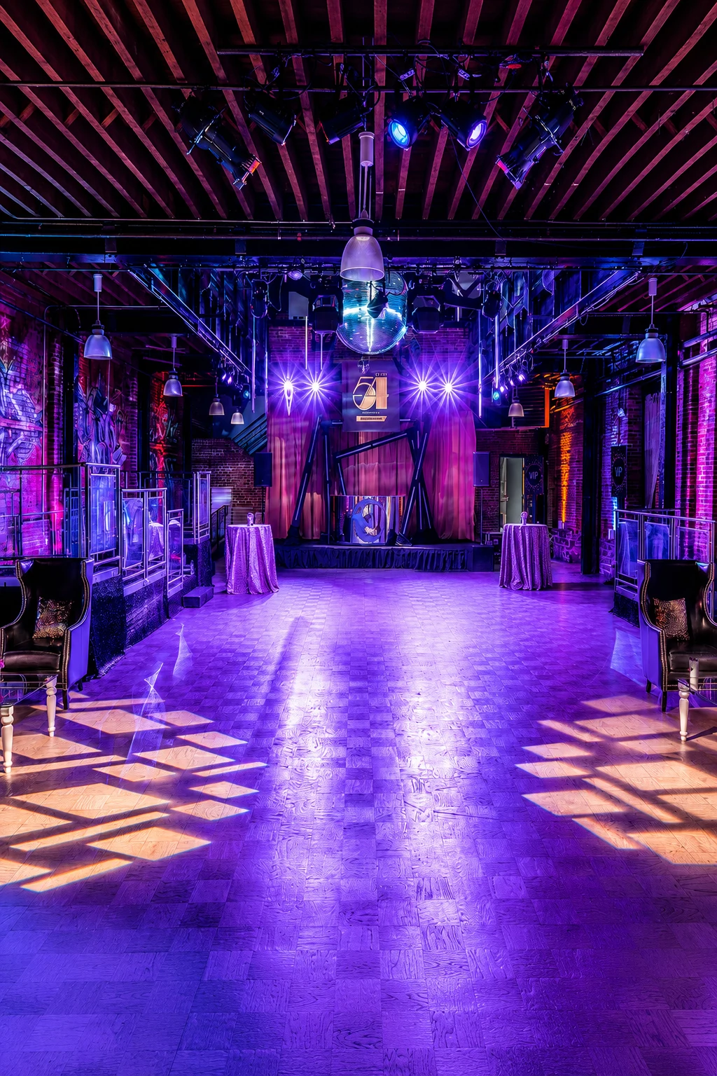 Even color wash lighting across a ballroom and dance floor at a Washington, DC event by EventPro