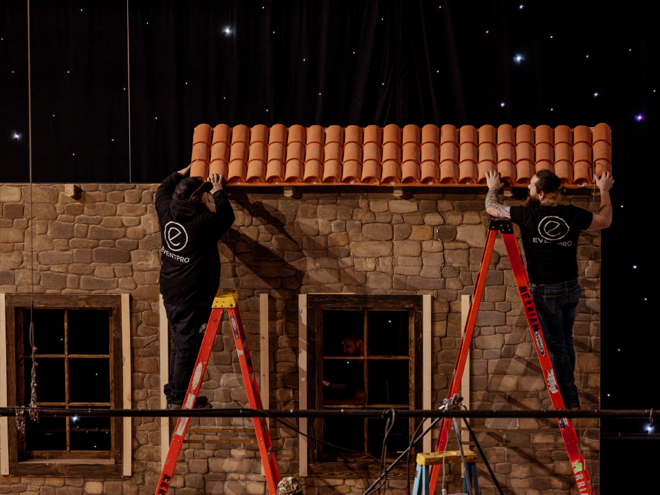 Intimate candle lighting and Tuscan dining atmosphere, Miller Theatre private concert EventPro