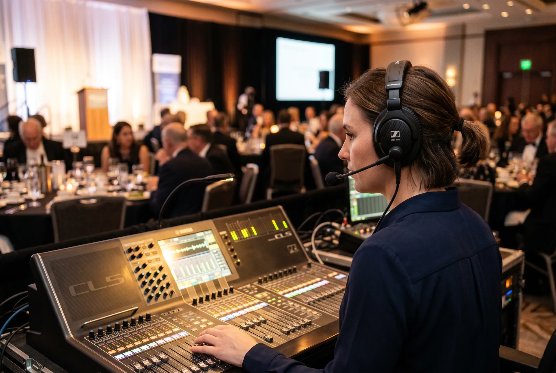 Intercom and production communications system at event by Event Pro