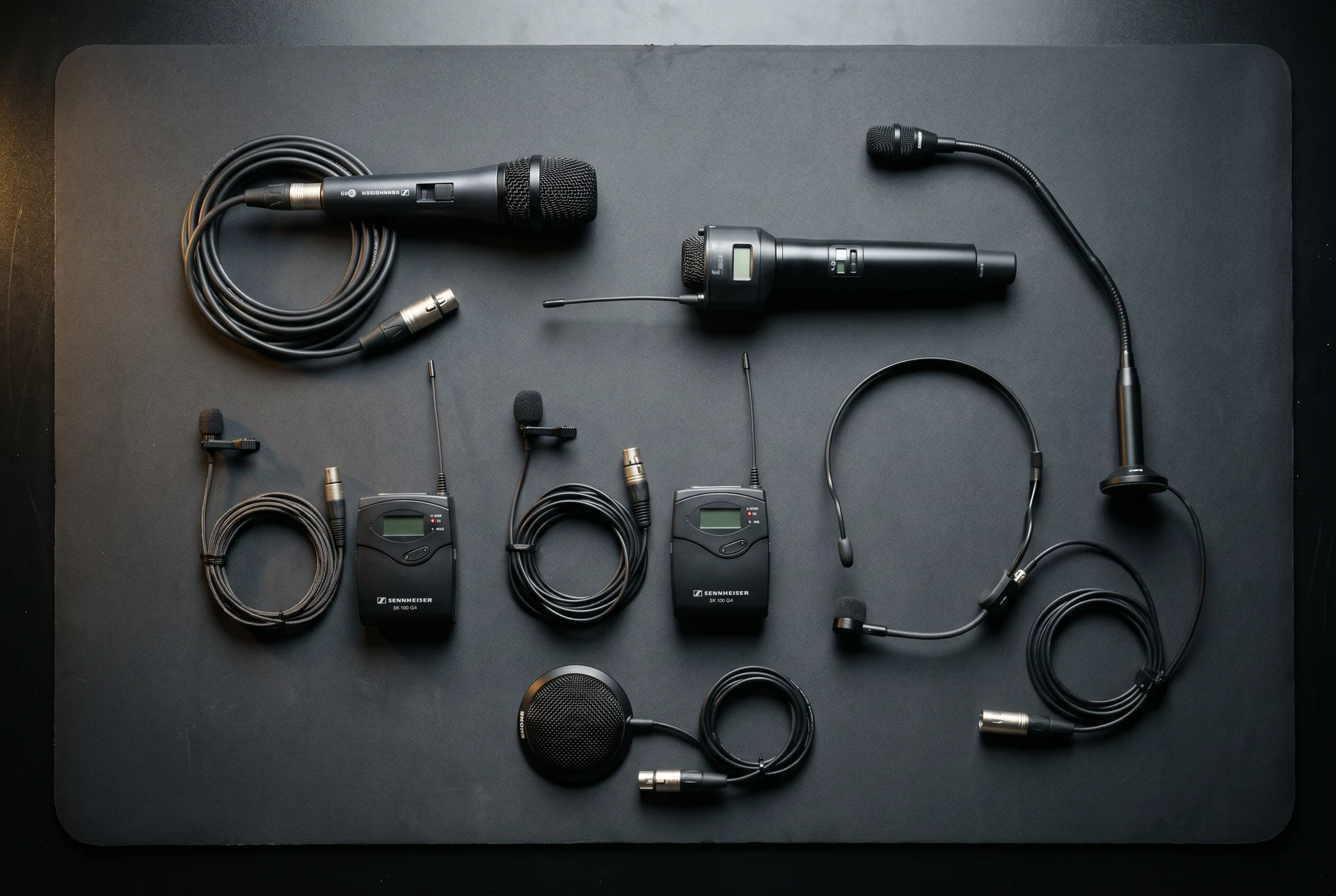 Wired and wireless microphone systems for events by Event Pro