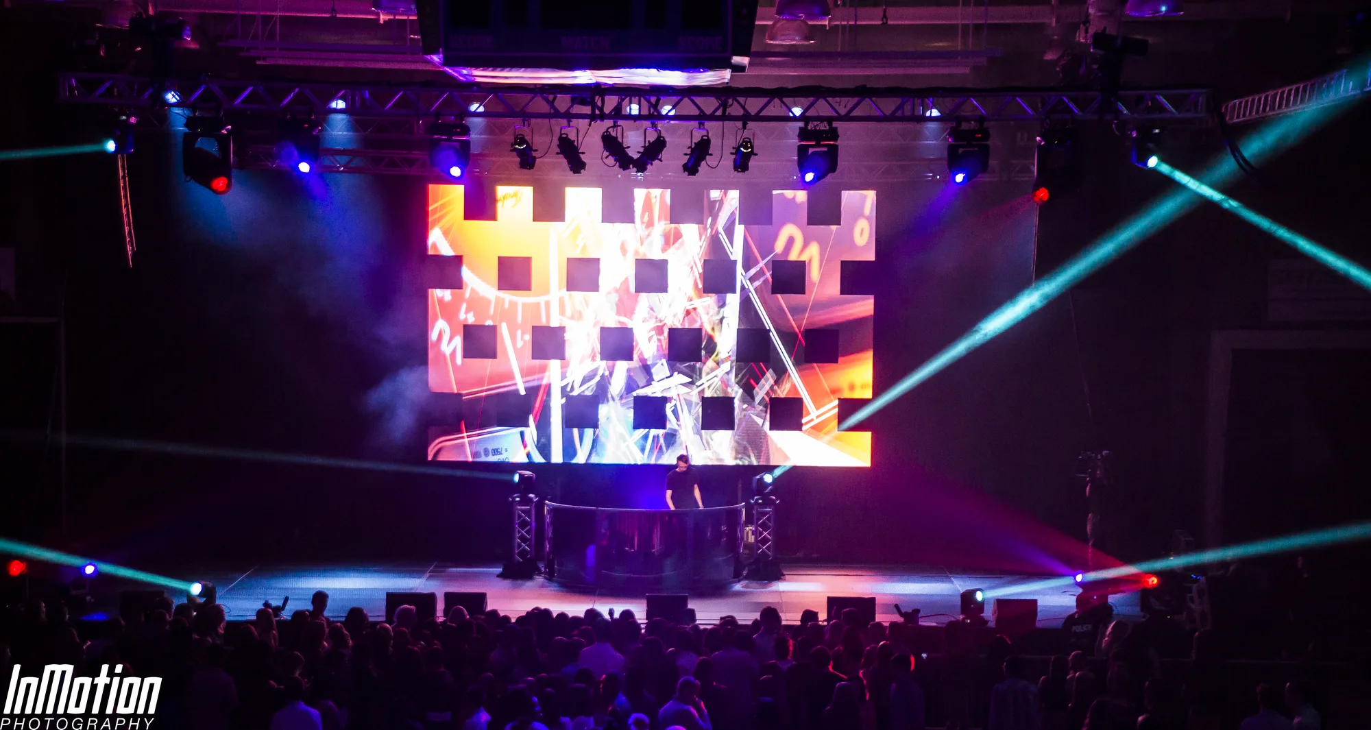 Lights Out concert stage LED video wall moving lights APGFCU Arena Bel Air Maryland EventPro